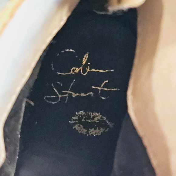 Colin Stuart Leopard Print Leather Zipper Back Ankle Bootie Sz 8B - Picture 10 of 10